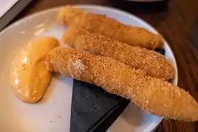 Mozzarella sticks are a type of deep fried cheese