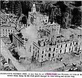 View of the Witley Court fire from above