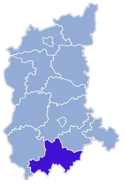 Location within the voivodeship