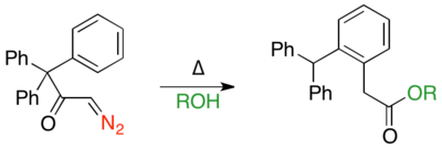 First example of vinylogous Wolff rearrangement.