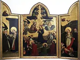 Imhoff Triptych by Valentin Wolgemut (c. 1455) for St. Elizabeth's Church, Wrocław