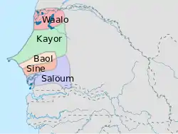 Constituent States of the Jolof Empire