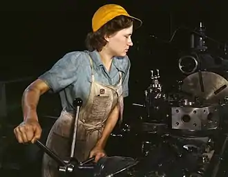 Image 19A factory worker in Fort Worth, Texas, 1942 (from History of Texas)