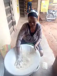 How okpa is processed