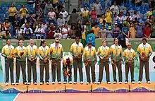 Image 32Brazil women's national volleyball team, 2007. (from Sport in Brazil)