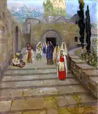 Women Leaving a Church at Ani