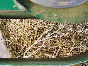 Wood chips from a small garden chipper.