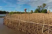 Wooden fence, Si Phan Don