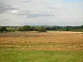 A distant view of the enigmatic Mound Wood on Kennox Moss in 2007.