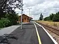 The station platform was significantly augmented as part of the 2007 Wairarapa station upgrade programme.