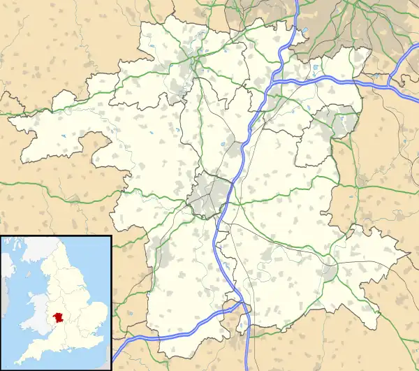 Barnt Green is located in Worcestershire