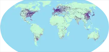 Image 1Map of world railway network as of 2022 (from Rail transport)