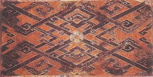 Woven silk textile from the Mawangdui in Changsha (Hunan province, China), from the 2nd century BC