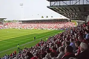 Football stadium the Racecourse Ground