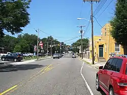 Center of the borough along East Main Street (CR 616)