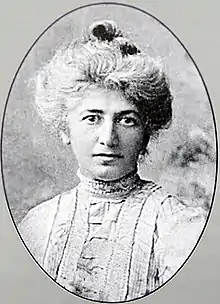 Portrait of Nakashidze in her signature white hair