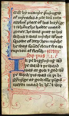 John Wycliffe's handwritten Bible, late 14th Century