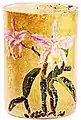 Orchid (orched) (c. 1940)Size: 14 cmMedium: Oil on ceramicsCollection: Private collection.