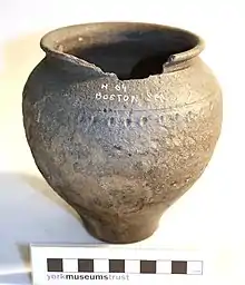 The grey ware vessel from the hoard