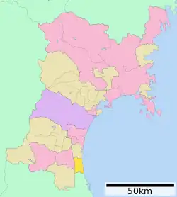 Location of Yamamoto in Miyagi Prefecture