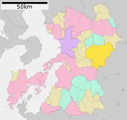 Location of Yamato in Kumamoto Prefecture