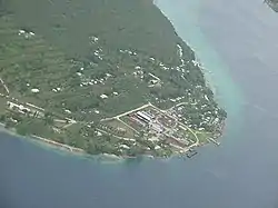 Aerial view from the east