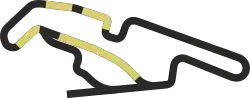 World RX layout of Yas Marina Circuit, used in 2019