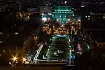 Nighttime view of Yerevan from the Cascade