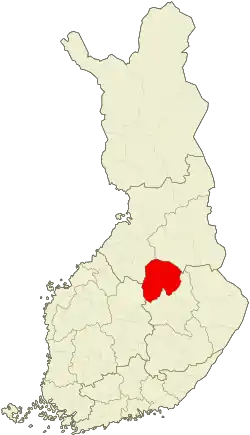 Location of Upper Savonia