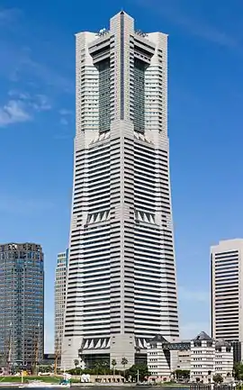 Yokohama Landmark Tower, Japan's second-tallest building, was built in 1993.