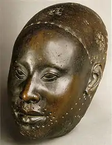 Yoruba bronze head sculpture, Ife, Nigeria c. 12th century