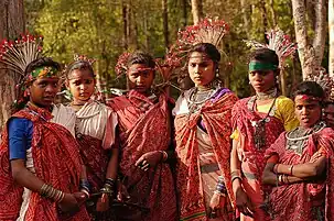 Young Baiga women in Madhya Pradesh