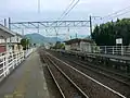 View of station platforms