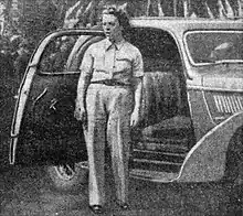 Yvonne Simon at Saint-Raphaël in 1939.