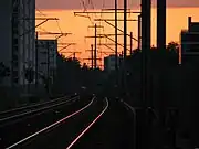 Tracks of the S6 service at Zürich-Affoltern