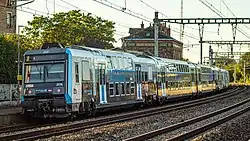 RER C train at Villeneuve-le-Roi station.