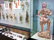 Ceramic figures of the Göktürks from the Tang Dynasty period, Mongolia (7th century).