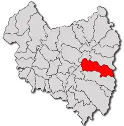 Location in Covasna County