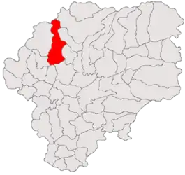 Location in Bistrița-Năsăud County