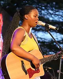 Zahara performing in Nairobi, Kenya