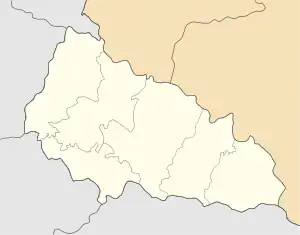 Zhdeniievo is located in Zakarpattia Oblast