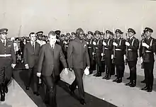 Image 6Kenneth Kaunda, first Republican president, on a state visit to Romania in 1970 (from Zambia)