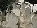 Calligraphy on graves