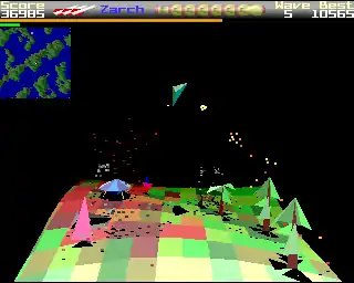 Screenshot of Zarch (Archimedes)