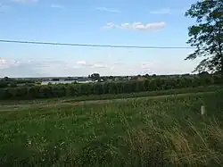 Zdonków as seen from the Borkowice-Przysucha road