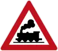 151: Lokomotif railroad Crossing ahead