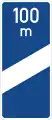 Autobahn marker (100m before exit)