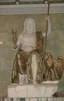 Roman Statue of Zeus at Olympia following the type established by Phidias