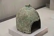 Bronze helmet, Zhou dynasty