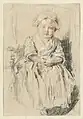 Seated Child in an Armchair, by Antoine Watteau (1705-1721)